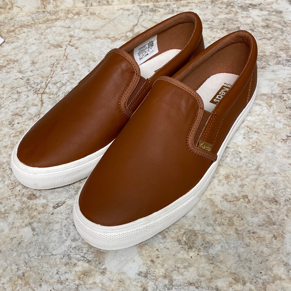 Women’s Keds leather slips on shoes size 9